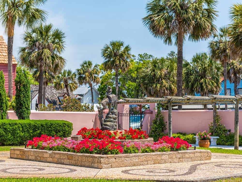 Vibrant historic gardens